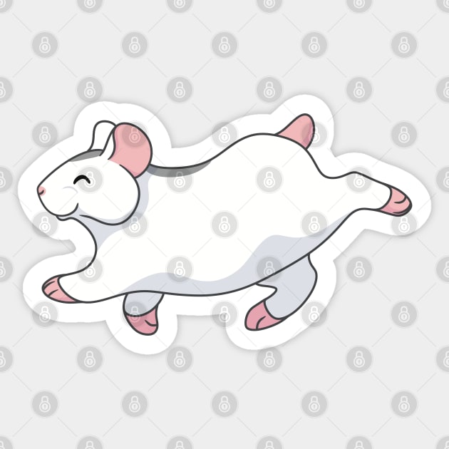 White Hamster Sticker by DeguArts